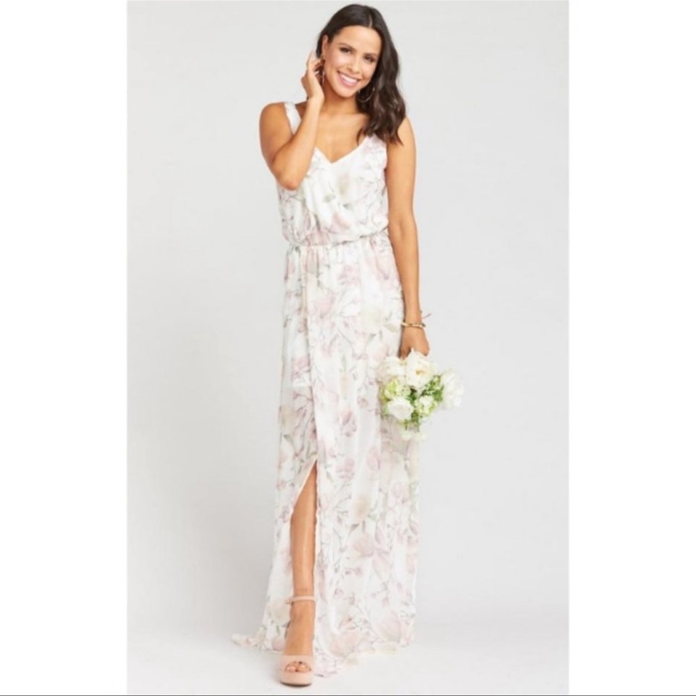 Show Me Your Mumu Kendall Maxi Dress in Mint to be Floral Size Small NWT